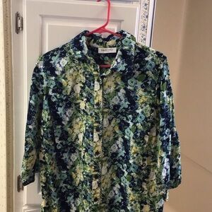 Breckenridge Green and Blue shirt